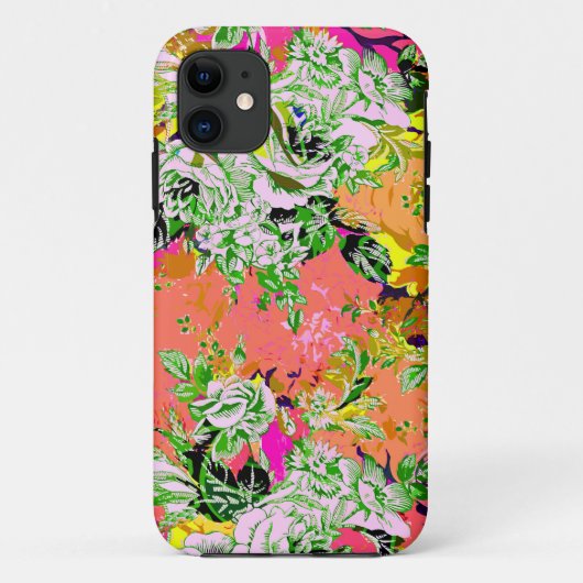 Coques Case-Mate iPhone Fleurs abstraites de fille mignonne (Dos)