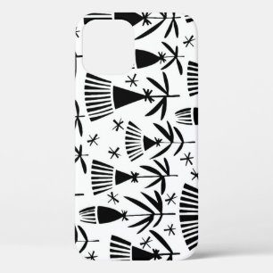 Case-Mate iPhone Case Fleurs Abstraites en noir blanc : Motif élégant