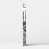 Coques Case-Mate iPhone Fleurs Abstraites Gris noir blanc (Verso / Gauche)