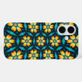 Coques Case-Mate iPhone Fleurs Abstraites jaunes (Verso (horizontal))