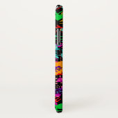 Coques Case-Mate iPhone Fleurs abstraites noires mignonnes (Dos/Droite)