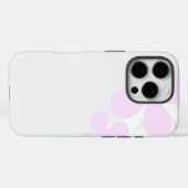Coques Case-Mate iPhone Fleurs Abstraites sur gris clair (Verso (horizontal))