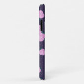 Coques Case-Mate iPhone Fleurs anciennes violet foncé (Dos/Droite)
