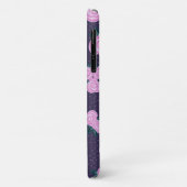 Coques Case-Mate iPhone Fleurs anciennes violet foncé (Dos/Gauche)