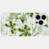 Coques Case-Mate iPhone Fleurs aquarelle blanche 2 (Verso (horizontal))