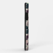 Coques Case-Mate iPhone Fleurs aquarelles roses et bordeaux  (Dos/Droite)