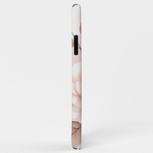 Coques Case-Mate iPhone Fleurs Aquarelles Sophistiquées Classiques (Dos/Droite)