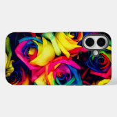 Coques Case-Mate iPhone Fleurs arc-en-ciel (Verso (horizontal))