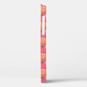 Coques Case-Mate iPhone Fleurs arc-en-ciel rose mignonne Nom personnalisé (Verso / Gauche)