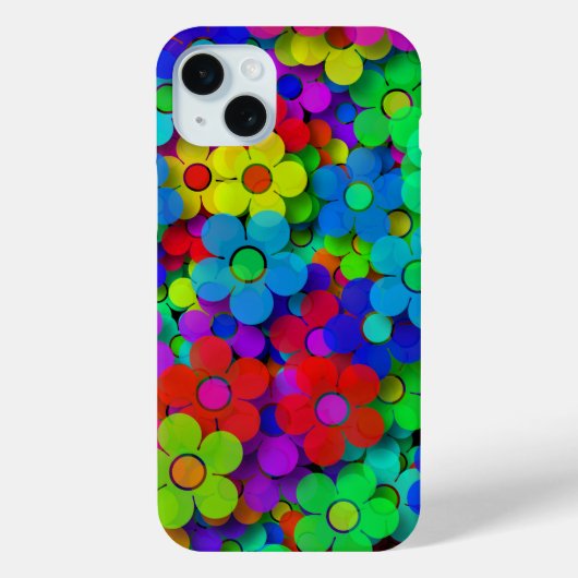 Coques Case-Mate iPhone Fleurs arc-en-ciel super (Verso)