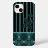 Coques Case-Mate iPhone Fleurs Artdeco dans le style rétro (Verso)