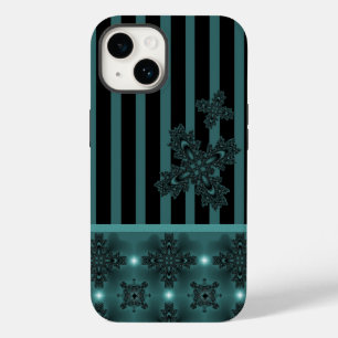 Coque Pour iPhone 14 Fleurs Artdeco dans le style rétro