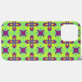 Coques Case-Mate iPhone Fleurs Artdeco dans le style rétro (Verso (horizontal))