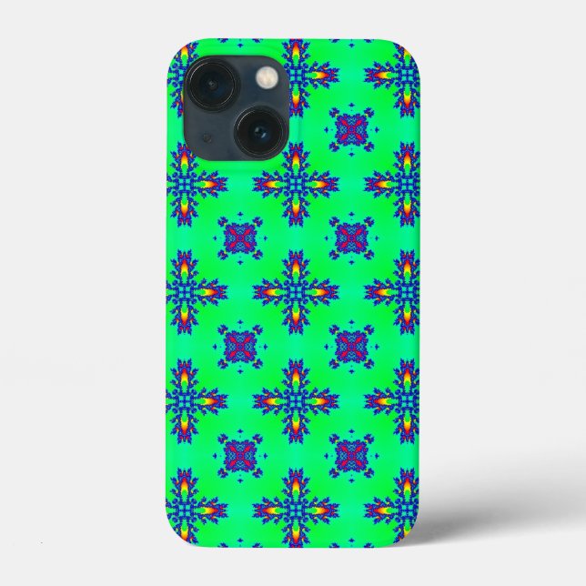Coques Case-Mate iPhone Fleurs Artdeco dans le style rétro (Verso)