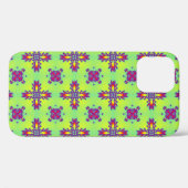 Coques Case-Mate iPhone Fleurs Artdeco dans le style rétro (Verso (horizontal))