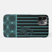 Coques Case-Mate iPhone Fleurs Artdeco dans le style rétro (Dos (Horizontal))