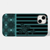 Coques Case-Mate iPhone Fleurs Artdeco dans le style rétro (Verso (horizontal))