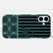 Coques Case-Mate iPhone Fleurs Artdeco dans le style rétro (Verso (horizontal))