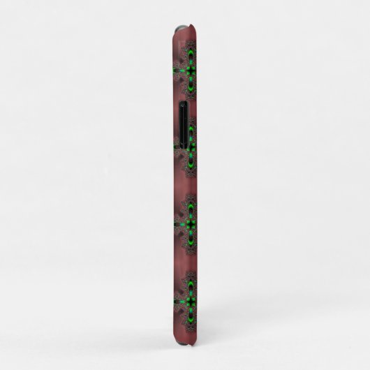 Coques Case-Mate iPhone Fleurs Artdeco dans le style rétro (Dos/Droite)