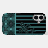 Coques Case-Mate iPhone Fleurs Artdeco dans le style rétro (Verso (horizontal))