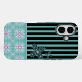 Coques Case-Mate iPhone Fleurs Artdeco dans le style rétro (Verso (horizontal))