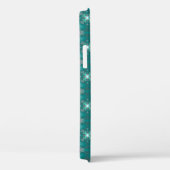 Coques Case-Mate iPhone Fleurs Artdeco en style Rétro, Ajouter votre nom (Verso / Droite)