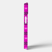 Coques Case-Mate iPhone Fleurs Artdeco en style Rétro, Ajouter votre nom (Verso / Droite)