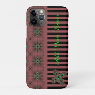 Case-Mate iPhone Case Fleurs Artdeco en style Rétro, Ajouter votre nom