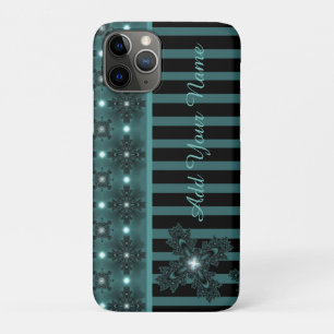 Case-Mate iPhone Case Fleurs Artdeco en style Rétro, Ajouter votre nom