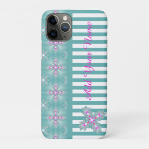 Case-Mate iPhone Case Fleurs Artdeco en style Rétro, Ajouter votre nom