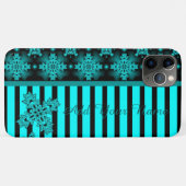 Coques Case-Mate iPhone Fleurs Artdeco en style Rétro, Ajouter votre nom (Dos (Horizontal))