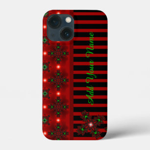 Case-Mate iPhone Case Fleurs Artdeco en style Rétro, Ajouter votre nom