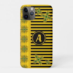 Case-Mate iPhone Case Fleurs Artdeco en style rétro avec monogramme