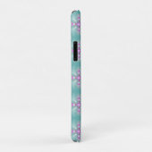 Coques Case-Mate iPhone Fleurs Artdeco en style rétro avec monogramme (Dos/Droite)