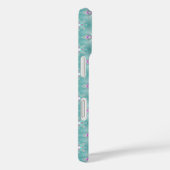 Coques Case-Mate iPhone Fleurs Artdeco en style rétro avec monogramme (Verso / Droite)