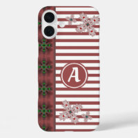 Fleurs Artdeco en style rétro avec monogramme