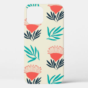 Case-Mate iPhone Case Fleurs australiennes rouges, motif vintage transpa