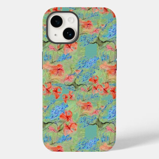 Coques Case-Mate iPhone Fleurs Balsam et Lobelia (Verso)