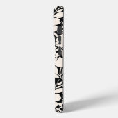 Coques Case-Mate iPhone Fleurs beiges modernes Botanique noire (Verso / Gauche)