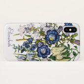 Coques Case-Mate iPhone Fleurs Bellops personnalisées (Dos (Horizontal))