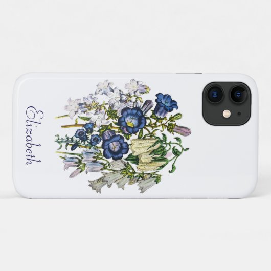 Coques Case-Mate iPhone Fleurs Bellops personnalisées (Dos (Horizontal))