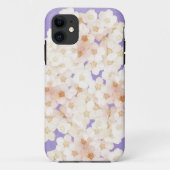Coques Case-Mate iPhone fleurs blanches (Dos)