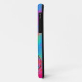 Coques Case-Mate iPhone FLEURS BLANCHES, Bleu Jaune Rose Bleu Swils (Dos/Gauche)