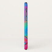 Coques Case-Mate iPhone FLEURS BLANCHES bleu rose (Dos/Gauche)