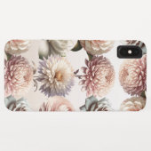 Coques Case-Mate iPhone Fleurs blanches crémeuses roses (Dos (Horizontal))
