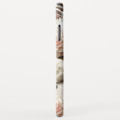 Coques Case-Mate iPhone Fleurs blanches crémeuses roses (Dos/Droite)