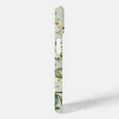 Coques Case-Mate iPhone Fleurs Blanches de Feuillage Floral Aquarelle (Verso / Droite)