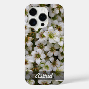 Coques iPhone 16 Pro Fleurs blanches douces botaniques Photo n'importe 