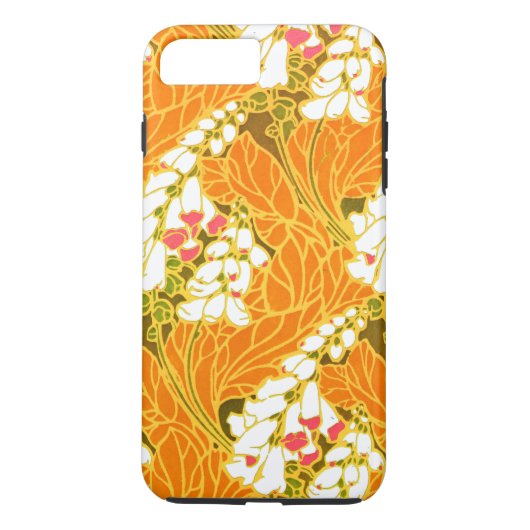Coques Case-Mate iPhone Fleurs blanches en forme de cloche Art nouveau de (Dos)