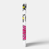 Coques Case-Mate iPhone Fleurs blanches et roses (Verso / Droite)